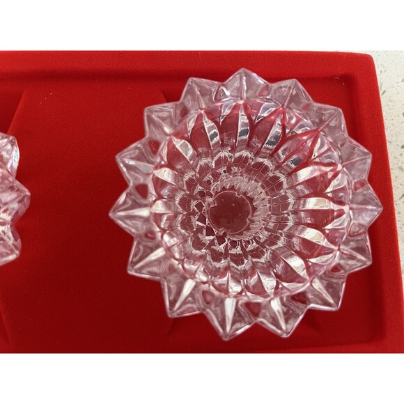 Pair Cristal D'Arques Cheverny Candle Holders For Tapers Or Tealights France NIB - Picture 7 of 8